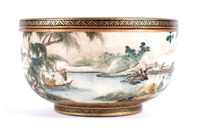 Lot 872 - A Japanese earthenware butterfly bowl