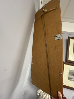 Lot 152 - A Mid Century teak wall mirror