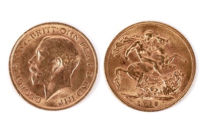 Lot 852 - A George V gold sovereign