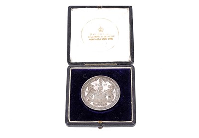 Lot 896 - Newcastle Upon Tyne Royal Mining, Engineering & Industrial Exhibition: a silver medal