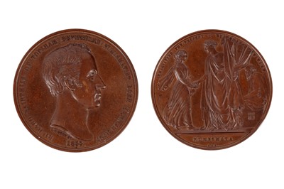 Lot 898 - Richard Sainthill, 1855: a copper medal