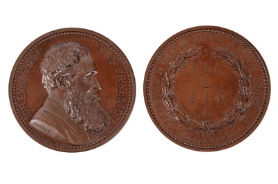 Lot 899 - Sir John Evans, 1887: a bronze medal