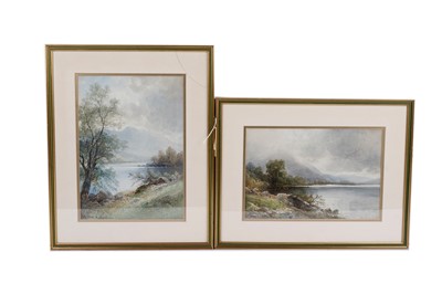 Lot 219 - Emil Axel Krause - Two Views of the Lake District | watercolours