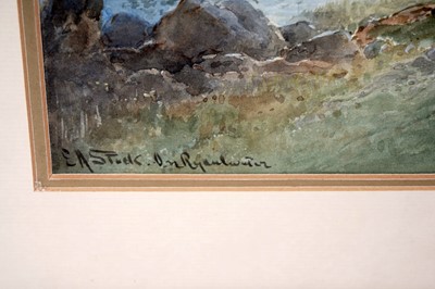 Lot 219 - Emil Axel Krause - Two Views of the Lake District | watercolours