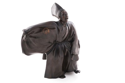 Lot 882 - A Japanese Meiji bronze figure