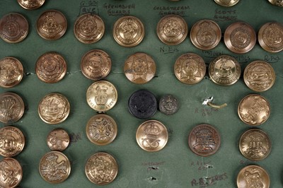 Lot 10 - A display of British Military interest buttons