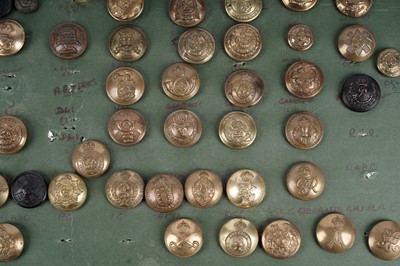 Lot 10 - A display of British Military interest buttons