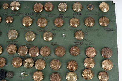 Lot 10 - A display of British Military interest buttons