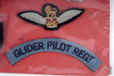 Lot 11 - A selection of cap, collar and other badges including: a scarce 1950's SAS beret badge