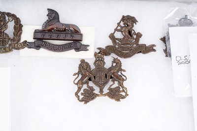 Lot 15 - Electrical British Military Regimental cap badges, collar badges and titles