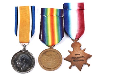 Lot 214 - A First World War general service medal group