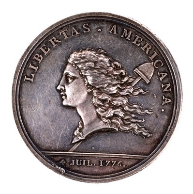 Lot 262 - "1781" (1783) Libertas Americana Medal, MS-60 (NGC)