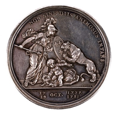 Lot 262 - "1781" (1783) Libertas Americana Medal, MS-60 (NGC)