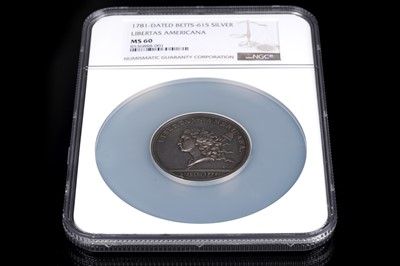 Lot 262 - "1781" (1783) Libertas Americana Medal, MS-60 (NGC)