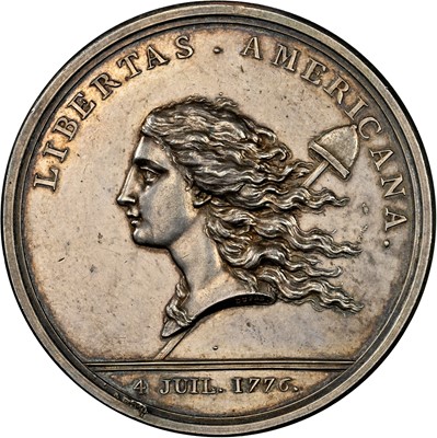 Lot 262 - "1781" (1783) Libertas Americana Medal, MS-60 (NGC)