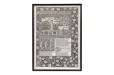 Lot 929 - William Morris and Sir Edward Burne-Jones - The Tales of Canterbury Introduction | woodcut