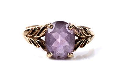 Lot 134 - Three amethyst dress rings