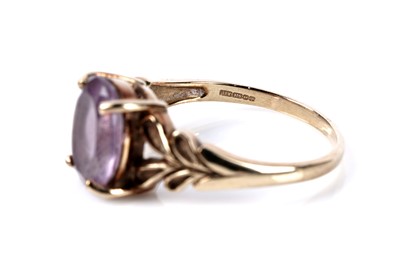 Lot 134 - Three amethyst dress rings