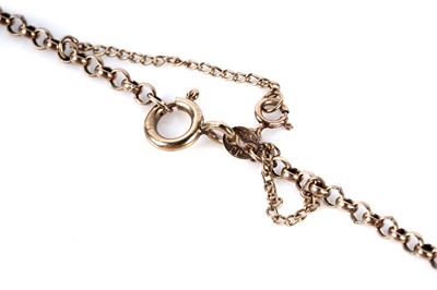 Lot 117 - A 9ct yellow gold crucifix pendant; and a bar brooch