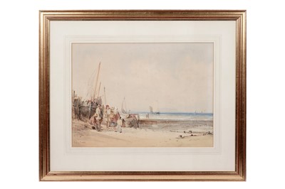 Lot 960 - Follower of Clarkson Frederick Stanfield - The Watchful Waiting Party | watercolour