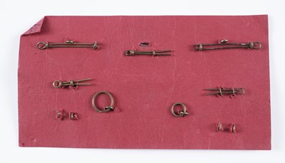 Lot 21 - Fife and Forfar Imperial Yeomanry cap badges, collar badges, buttons and titles