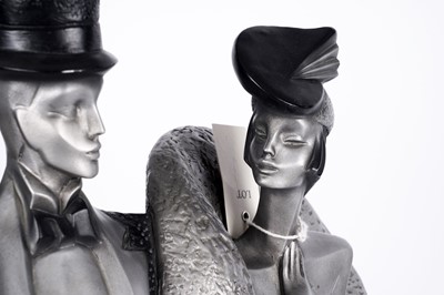 Lot 277 - Two Austin Production Art Deco figures after Alexsander Danel