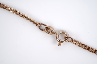 Lot 603 - A ruby and diamond drop pendant necklet