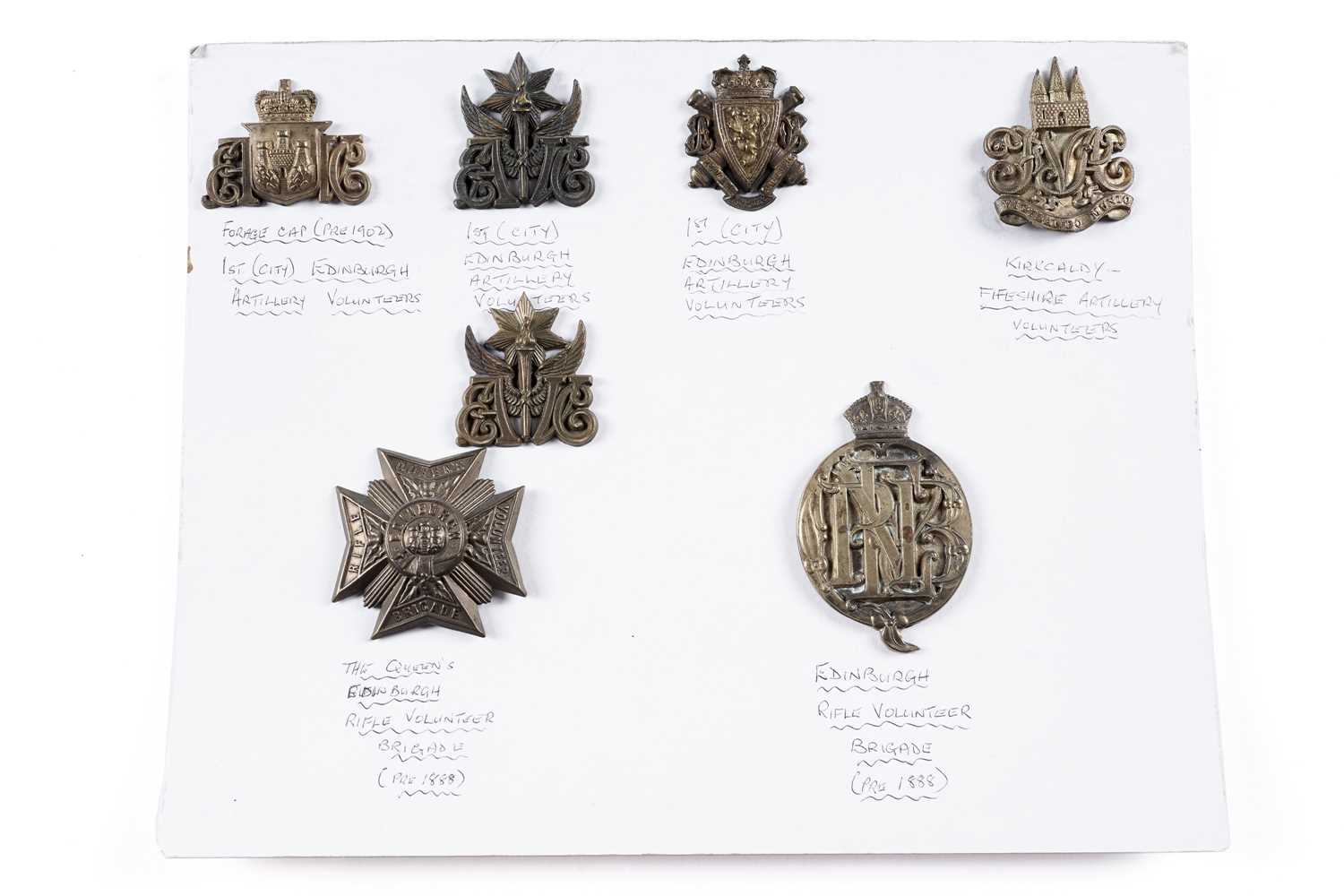 Lot 32 - 1st Edinburgh (City) Artillery Volunteers badges