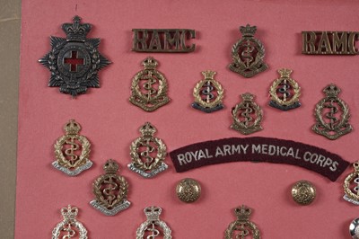 Lot 61 - A selection of Royal Army Medical Corps badges