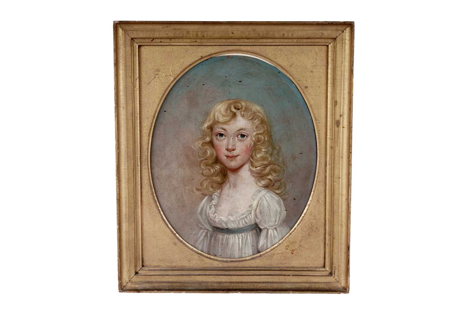 Lot 1003 - Late 18th Century British School - Portrait of a young girl with blonde curls | oil