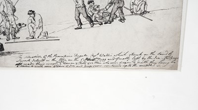 Lot 950 - John Thomas Serres - The Wrecking of the Prosperine | original pen and ink sketch for later print