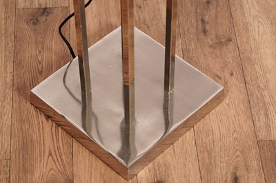 Lot 566 - Barker and Stonehouse: a pair of contemporary silvered floor standing lamps