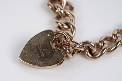 Lot 647 - A 9ct yellow gold bracelet
