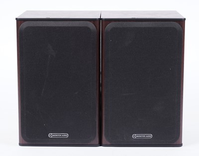 Lot 596 - A pair of Monitor Audio Bronze 1 speakers