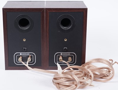 Lot 596 - A pair of Monitor Audio Bronze 1 speakers