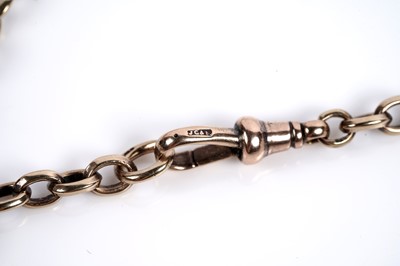 Lot 627 - A gold crucifix pendant on chain