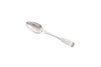 Lot 169 - A Scottish provincial silver dessert spoon