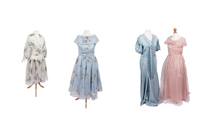 Lot 220 - 1930's and later occasion dresses
