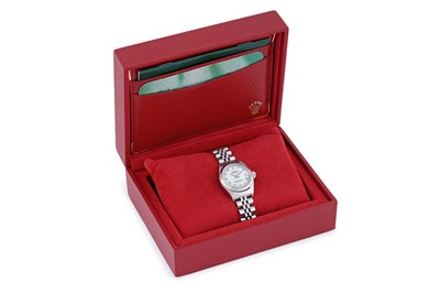 Lot 401 - Rolex Oyster Perpetual Datejust: a stainless steel cased lady's automatic wristwatch