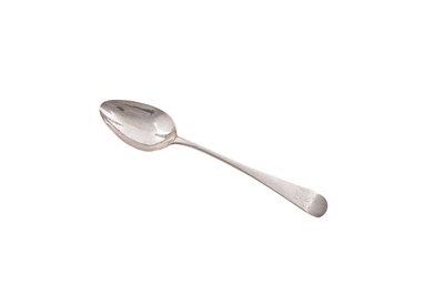 Lot 184 - A Scottish provincial silver dessert spoon