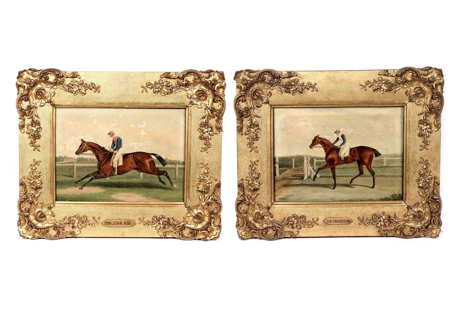 Lot 984 - After Charles Hancock - Don John (1838) and The Duchess (1816) | aquatint with watercolour