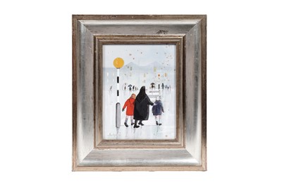 Lot 884 - Janet Ledger - Mind How You Cross | oil