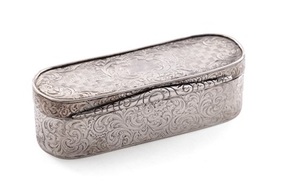 Lot 217 - A Victorian Scottish silver snuff box