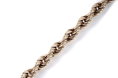 Lot 152 - A 9ct yellow gold ropetwist chain necklace