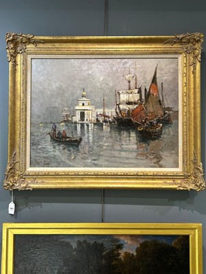 Lot 1017 - Frank Henry Mason RBA RI RSMA - The Punta della Dogana, Venice | oil