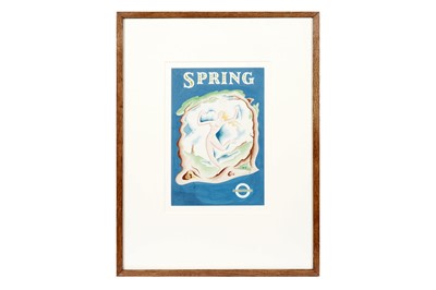 Lot 935 - Ginn - "Spring": an original design for the London Underground | gouache