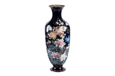 Lot 879 - A Japanese cloisonne vase