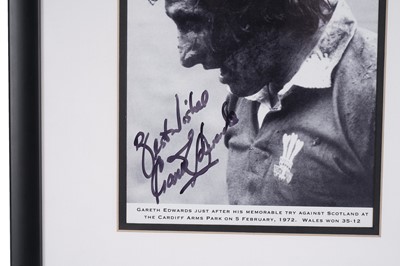 Lot 520 - A collection of autographed rugby union memorabilia