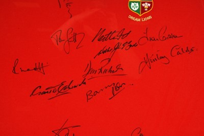 Lot 522 - An autographed Living With Legends Dream Lions rugby shirt