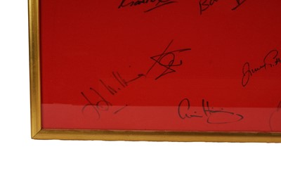 Lot 522 - An autographed Living With Legends Dream Lions rugby shirt